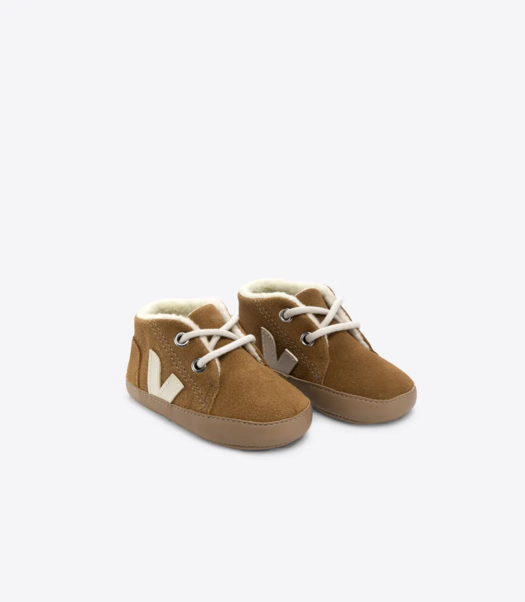 BABY FURED SUEDE CAMEL PIERRE>VEJA Fashion