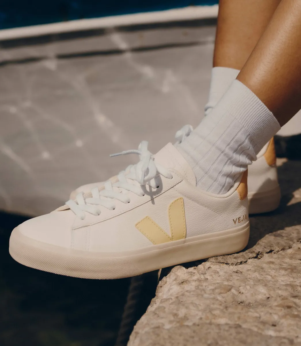 CAMPO LEATHER WHITE SUN PEACH>VEJA Store