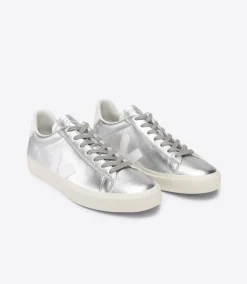 CAMPO LEATHER SILVER WHITE>VEJA Flash Sale
