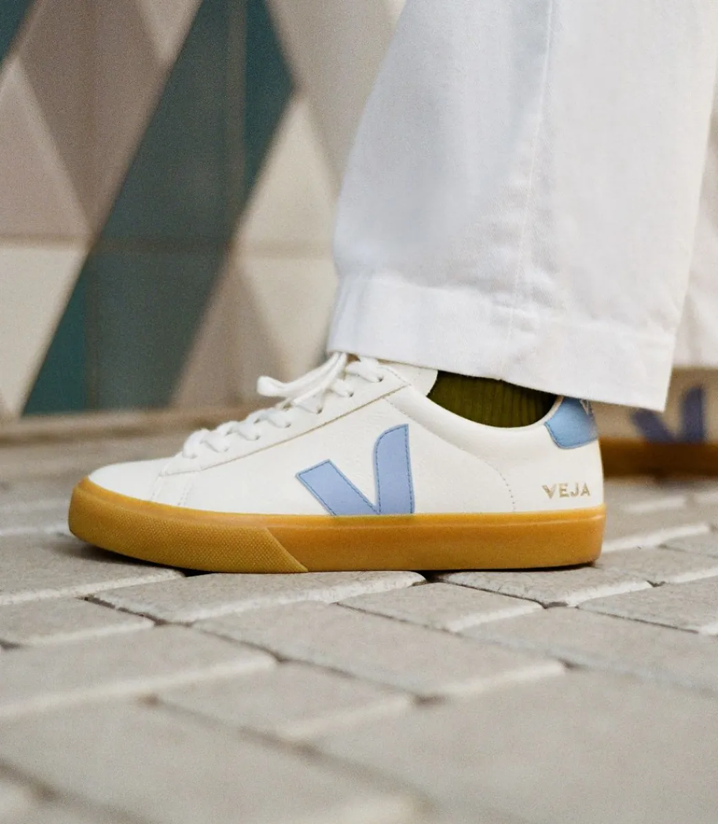 CAMPO LEATHER WHITE AQUA NATURAL>VEJA Clearance