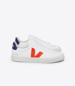 CAMPO LEATHER WHITE COBALT ORANGE FLUO>VEJA Best