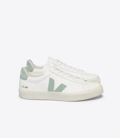 CAMPO LEATHER WHITE MATCHA>VEJA Clearance
