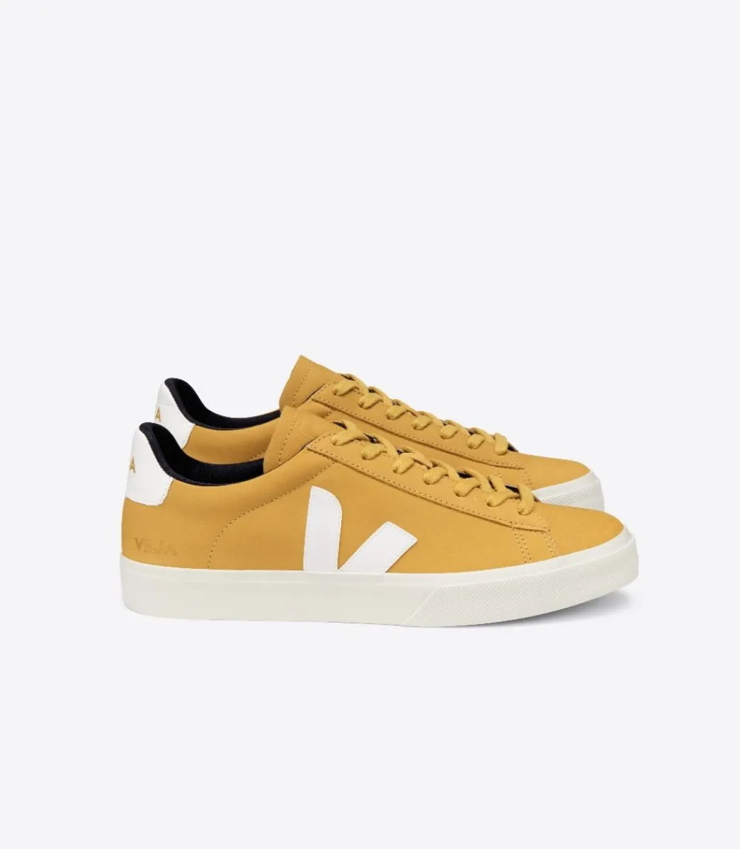 CAMPO NUBUCK MOUTARDE WHITE>VEJA Fashion