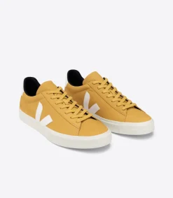 CAMPO NUBUCK MOUTARDE WHITE>VEJA Fashion