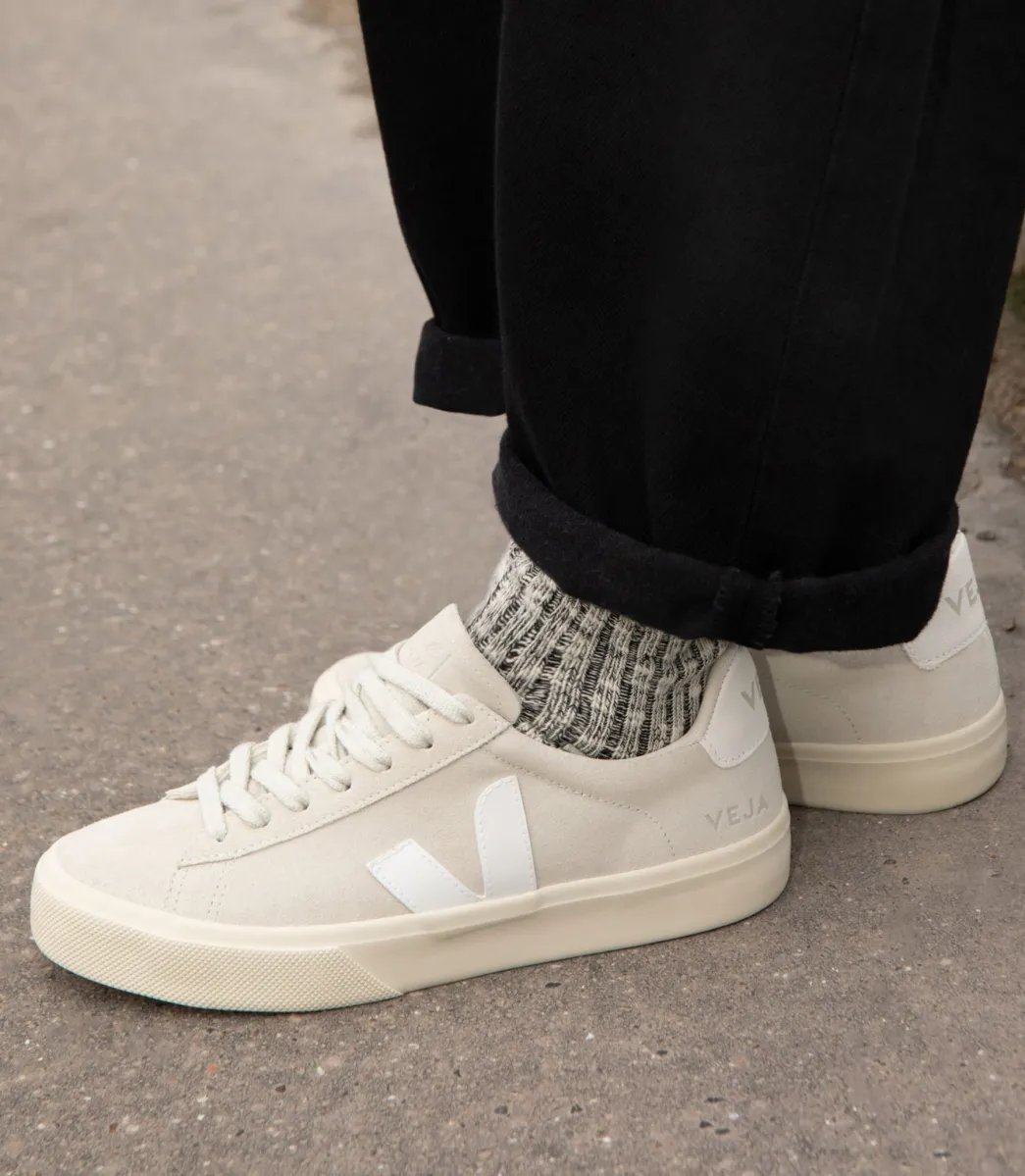 CAMPO SUEDE NATURAL WHITE>VEJA Store