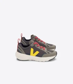 CANARY ELASTIC LACES ALVEOMESH GRAFITE TONIC>VEJA Shop
