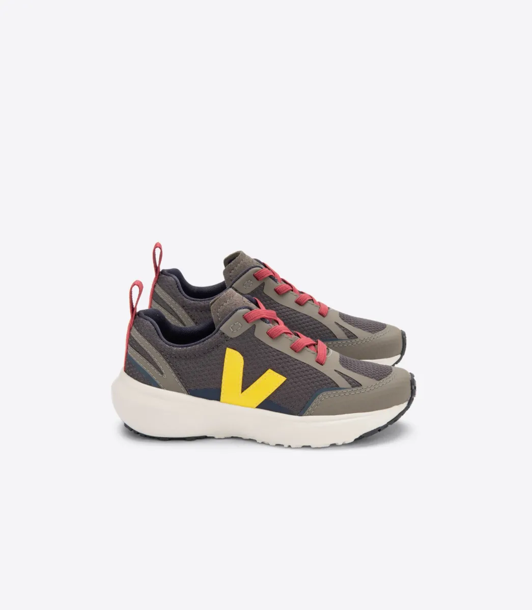 CANARY ELASTIC LACES ALVEOMESH GRAFITE TONIC>VEJA Shop
