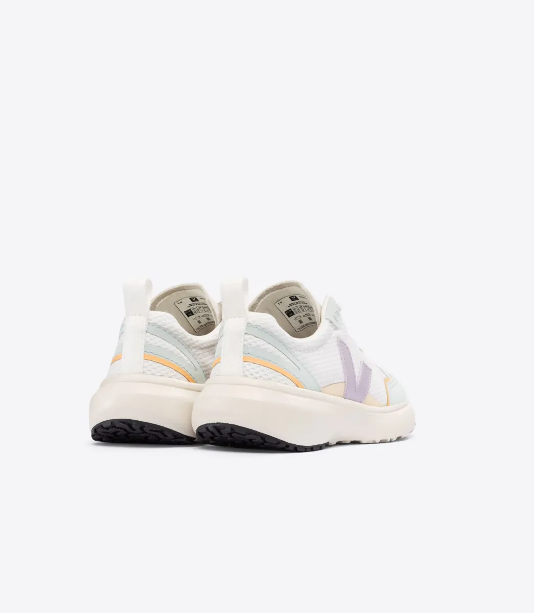 CANARY ELASTIC LACES ALVEOMESH WHITE PARME>VEJA Fashion