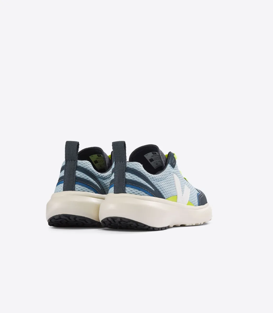 CANARY ELASTIC LACES ALVEOMESH STEEL WHITE>VEJA Cheap