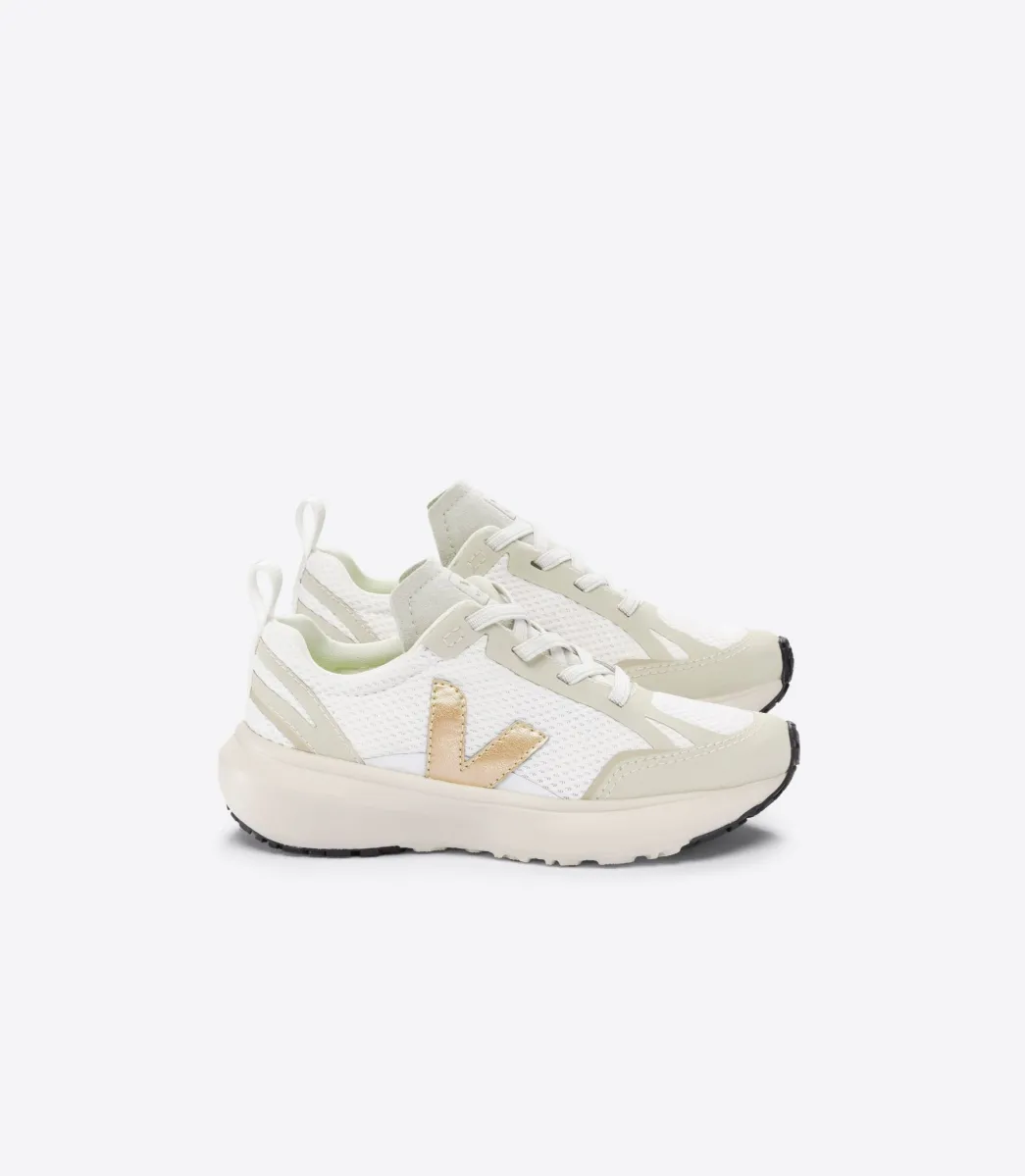 CANARY ELASTIC LACES ALVEOMESH WHITE PLATINE>VEJA Shop