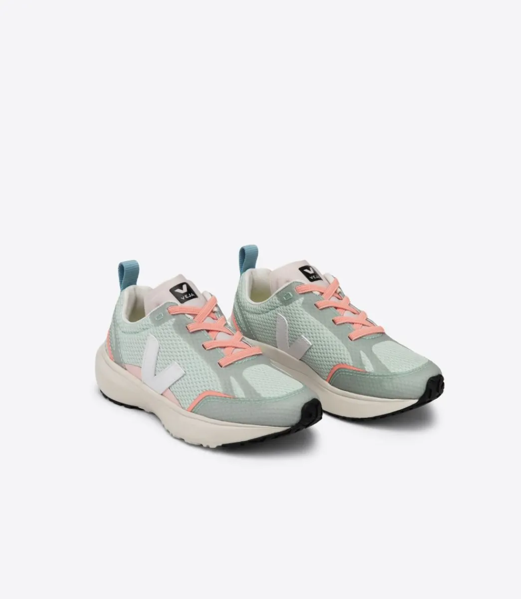 CANARY ELASTIC LACES ALVEOMESH MATCHA WHITE>VEJA Online