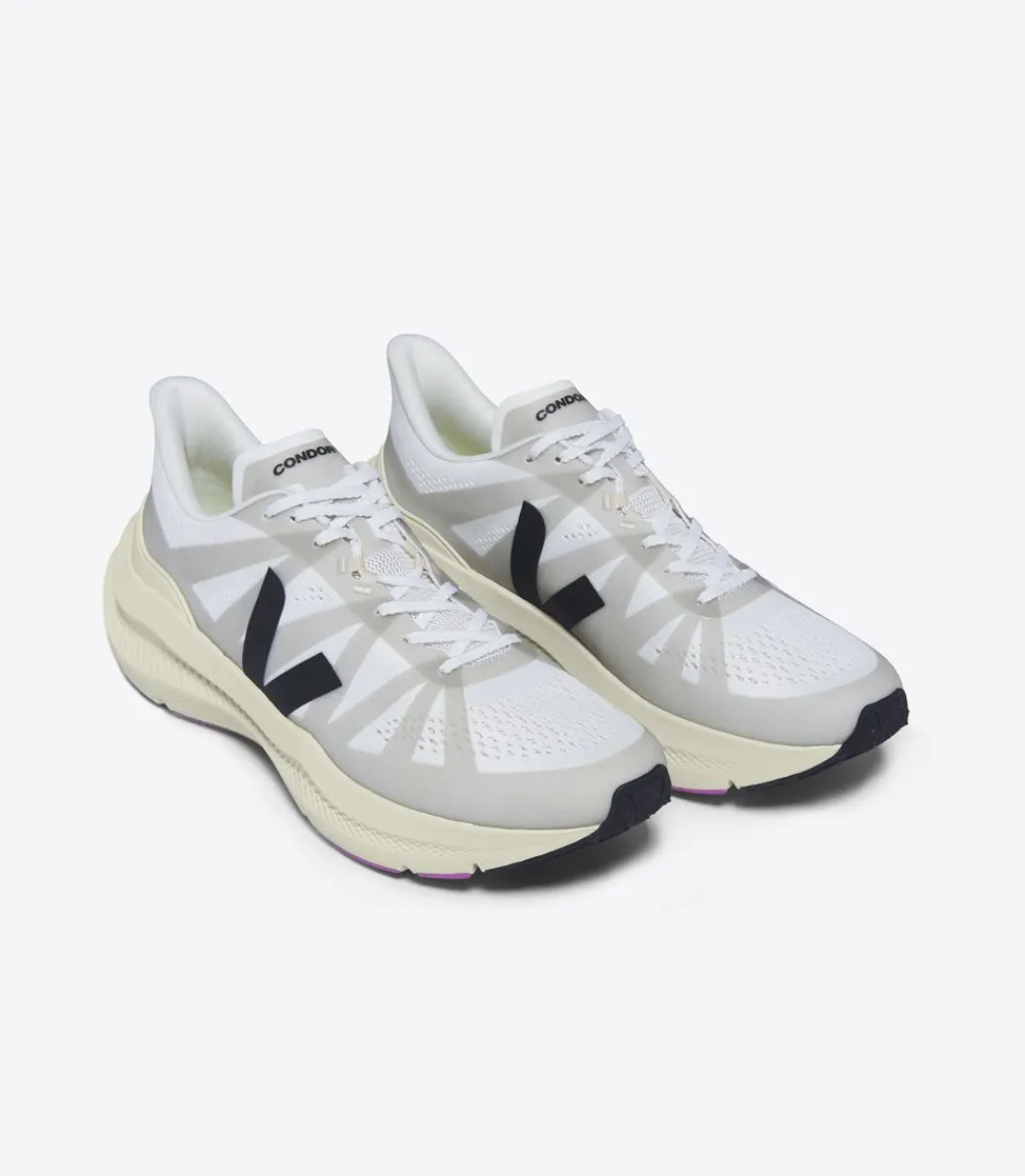 CONDOR 3 ENGINEERED-MESH WHITE BLACK>VEJA Online