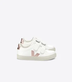 ESPLAR FURED LEATHER WHITE NACRE>VEJA Fashion