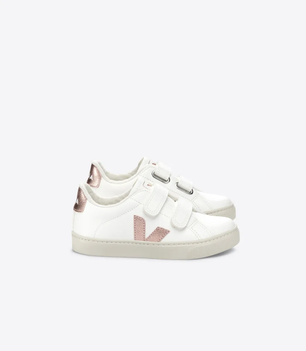 ESPLAR FURED LEATHER WHITE NACRE>VEJA Fashion