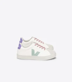 ESPLAR LACES LEATHER WHITE MATCHA LAVANDE>VEJA Fashion