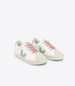 ESPLAR LACES LEATHER WHITE MATCHA LAVANDE>VEJA Fashion