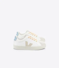 ESPLAR LACES LEATHER WHITE SABLE STEEL>VEJA Shop