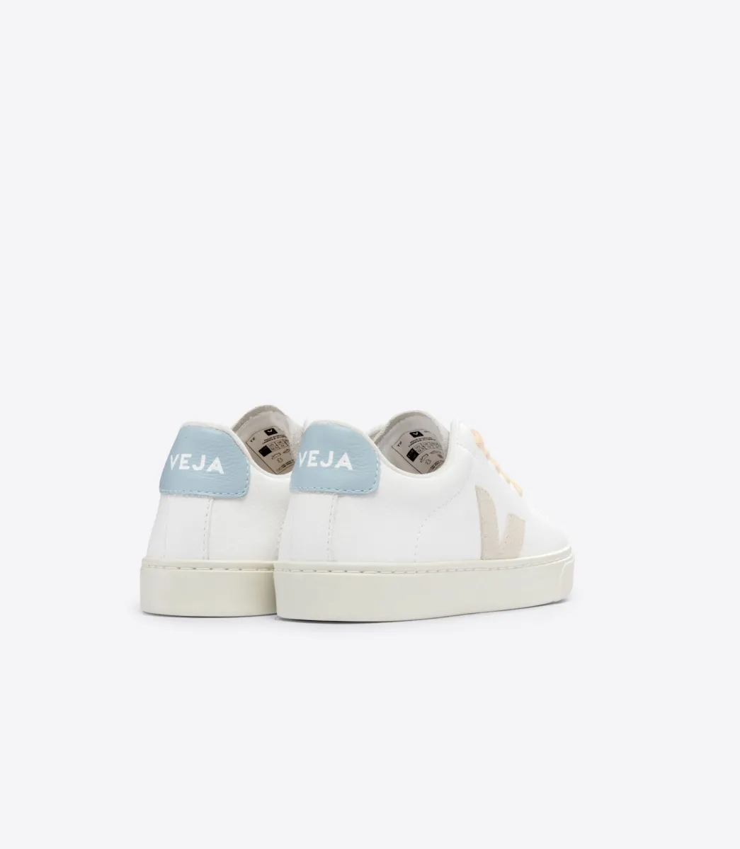 ESPLAR LACES LEATHER WHITE SABLE STEEL>VEJA Shop