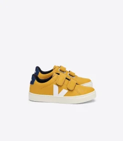 ESPLAR LEATHER MOUTARDE WHITE COBALT>VEJA Cheap