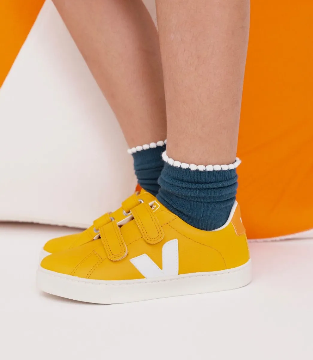 ESPLAR LEATHER OURO WHITE>VEJA Clearance