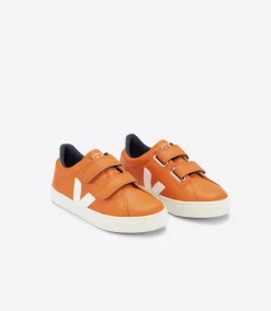 ESPLAR LEATHER PUMPKIN WHITE>VEJA Cheap