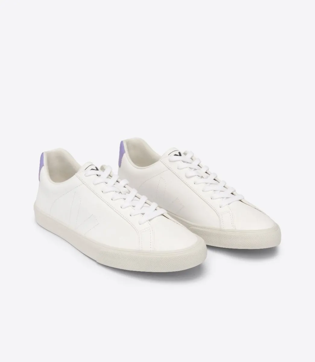 ESPLAR LEATHER WHITE LAVANDE>VEJA New