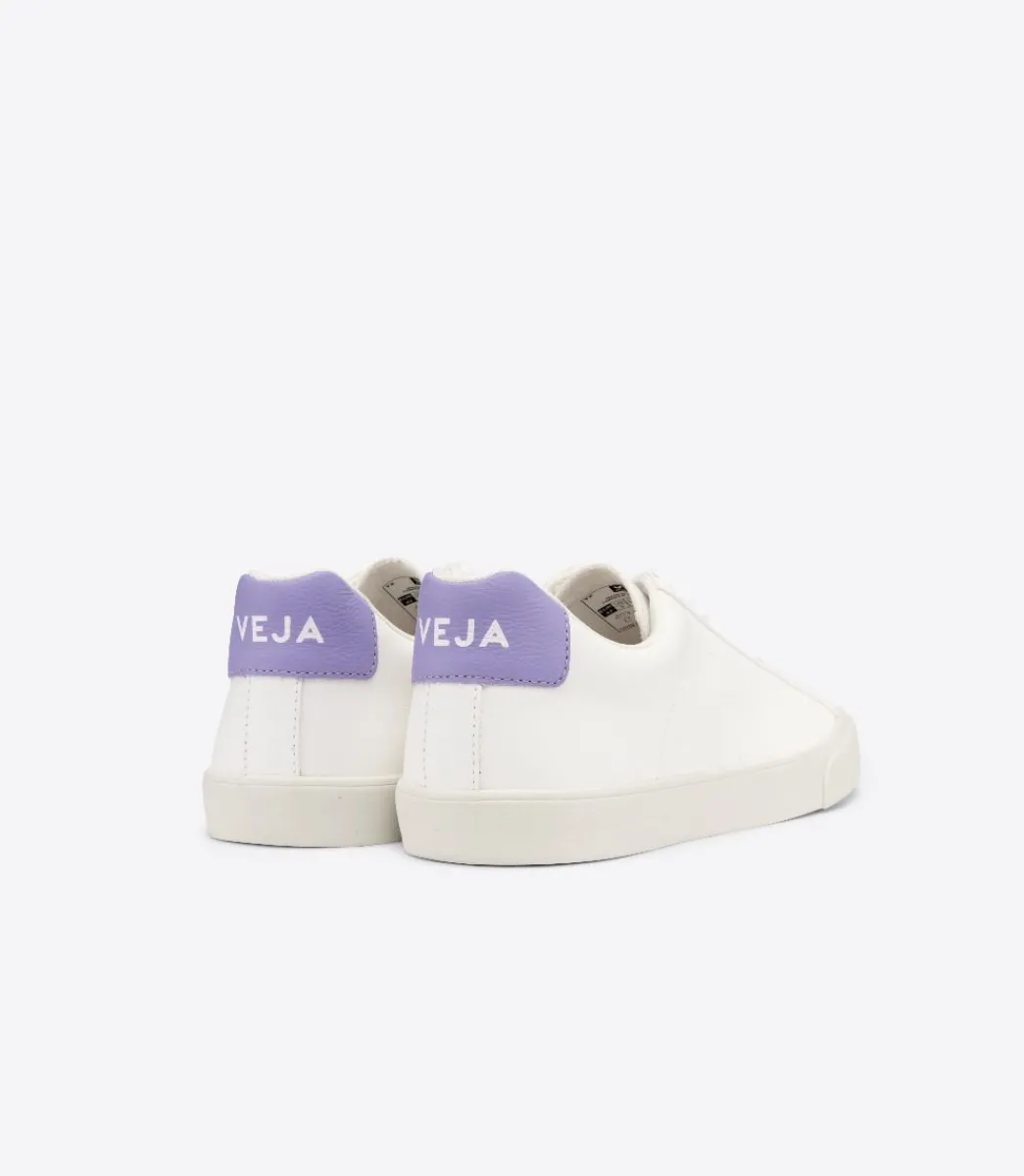 ESPLAR LEATHER WHITE LAVANDE>VEJA New