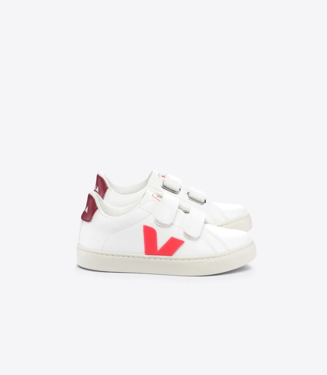 ESPLAR LEATHER WHITE ROSE FLUO MARSALA>VEJA Clearance
