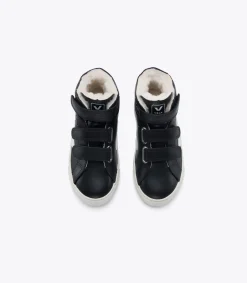 ESPLAR MID FURED LEATHER BLACK COBALT>VEJA Sale