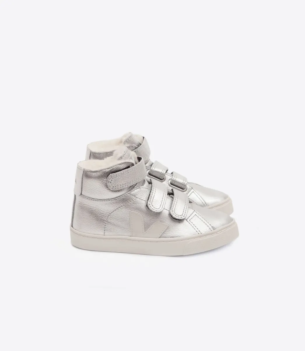 ESPLAR MID FURED LEATHER SILVER PIERRE>VEJA Best Sale