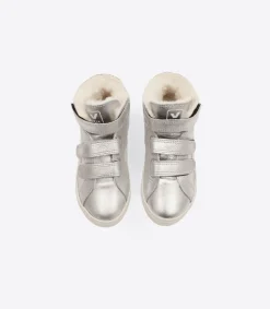ESPLAR MID FURED LEATHER SILVER PIERRE>VEJA Best Sale