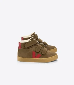 ESPLAR MID FURED SUEDE BROWN PEKIN>VEJA Online