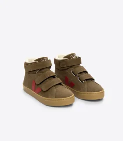 ESPLAR MID FURED SUEDE BROWN PEKIN>VEJA Online
