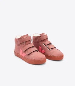ESPLAR MID FURED SUEDE DIRED PETAL ROSE FLUO>VEJA Clearance