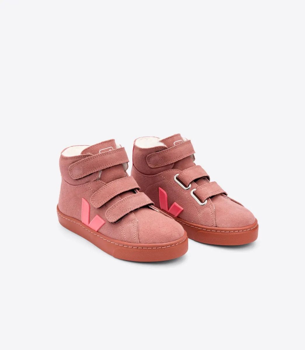 ESPLAR MID FURED SUEDE DIRED PETAL ROSE FLUO>VEJA Clearance