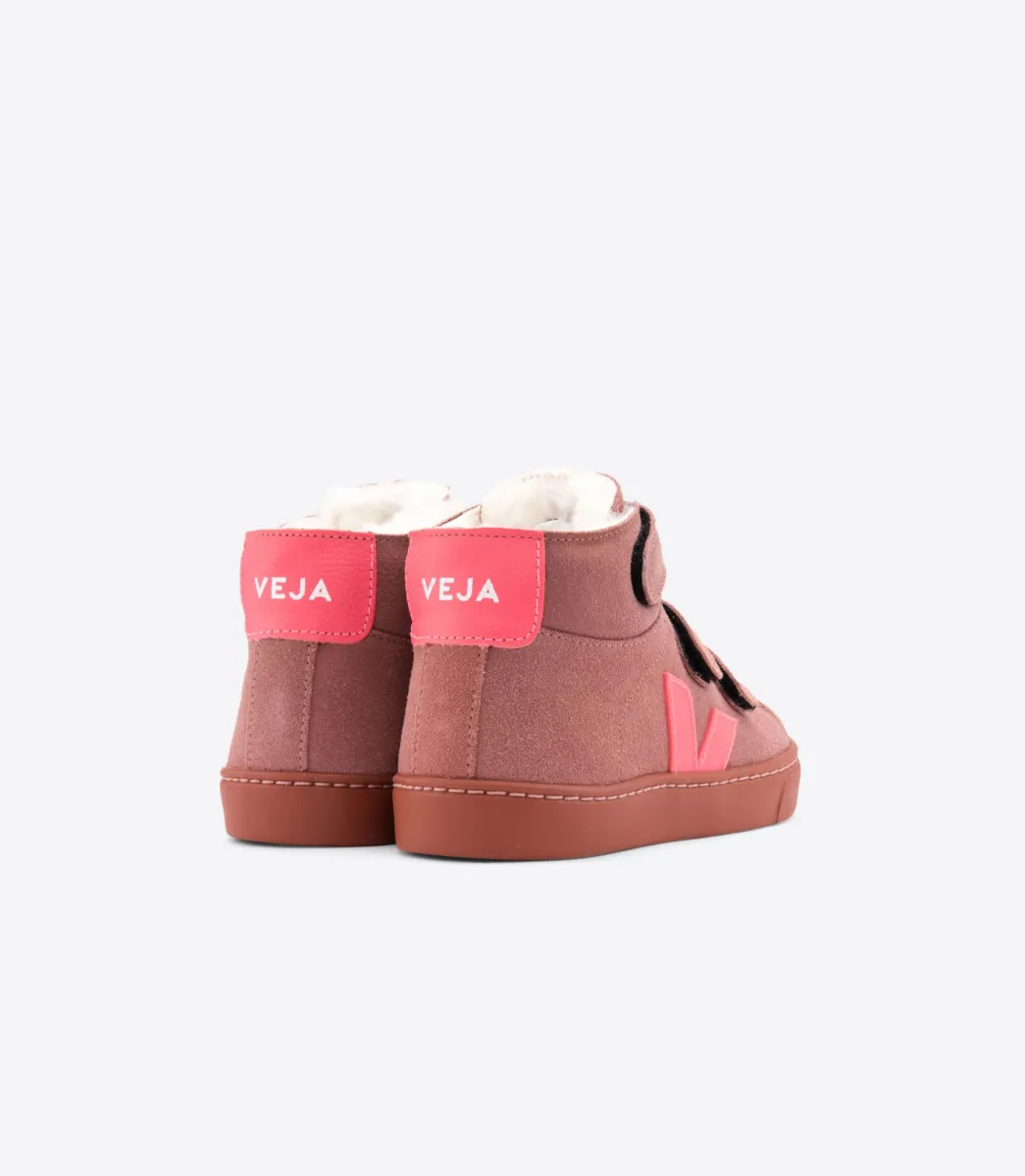 ESPLAR MID FURED SUEDE DIRED PETAL ROSE FLUO>VEJA Clearance