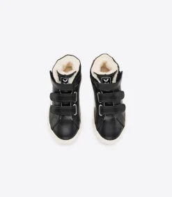 ESPLAR MID LEATHER FURED BLACK>VEJA Clearance