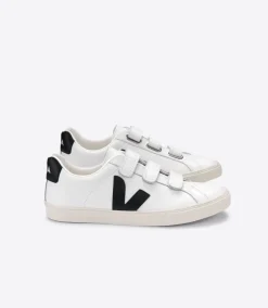 3-LOCK LEATHER WHITE BLACK>VEJA New