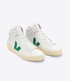 MINOTAUR LEATHER WHITE EMERAUDE BUTTER>VEJA Sale