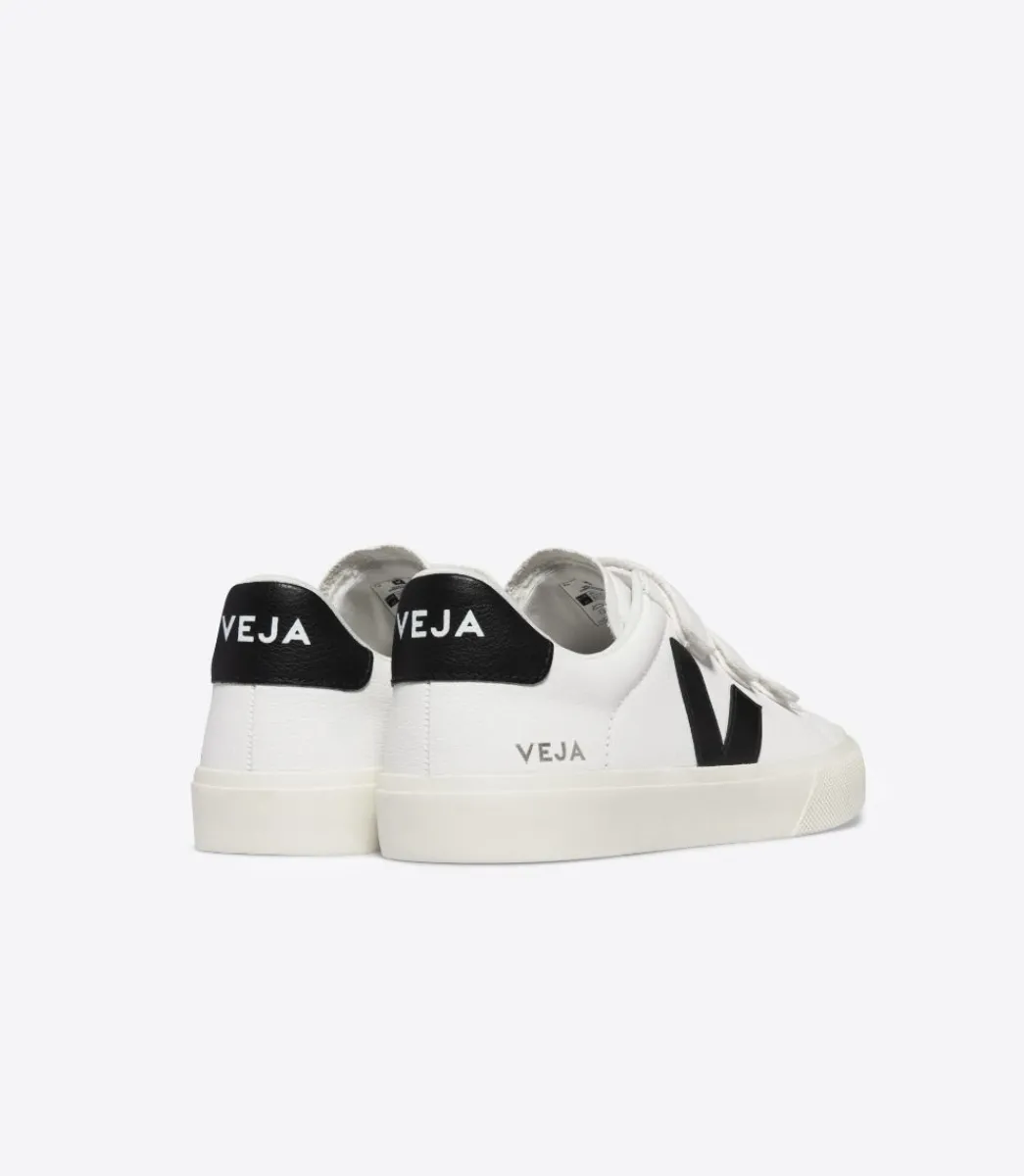 RECIFE LEATHER WHITE BLACK>VEJA Outlet