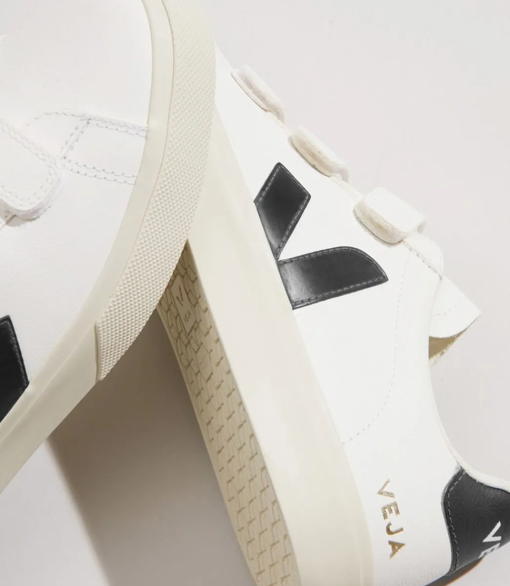 RECIFE LEATHER WHITE BLACK>VEJA Outlet