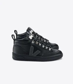 RORAIMA LEATHER BLACK GRAFITE BLACK SOLE>VEJA Fashion