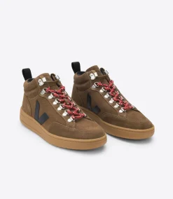 RORAIMA SUEDE BROWN BLACK NATURAL SOLE>VEJA Best Sale