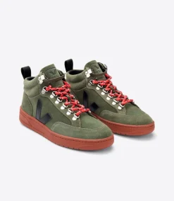 RORAIMA SUEDE OLIVE BLACK RUST SOLE>VEJA Shop