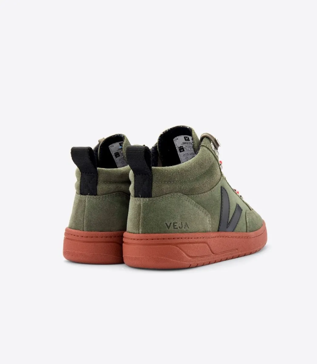 RORAIMA SUEDE OLIVE BLACK RUST SOLE>VEJA Shop