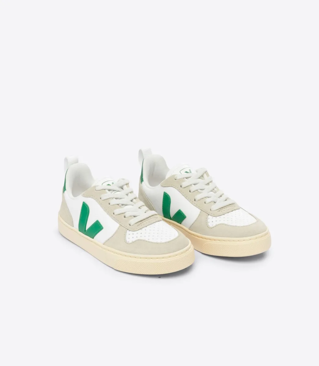 V-10 LACES LEATHER WHITE EMERAUDE ALMOND>VEJA Clearance