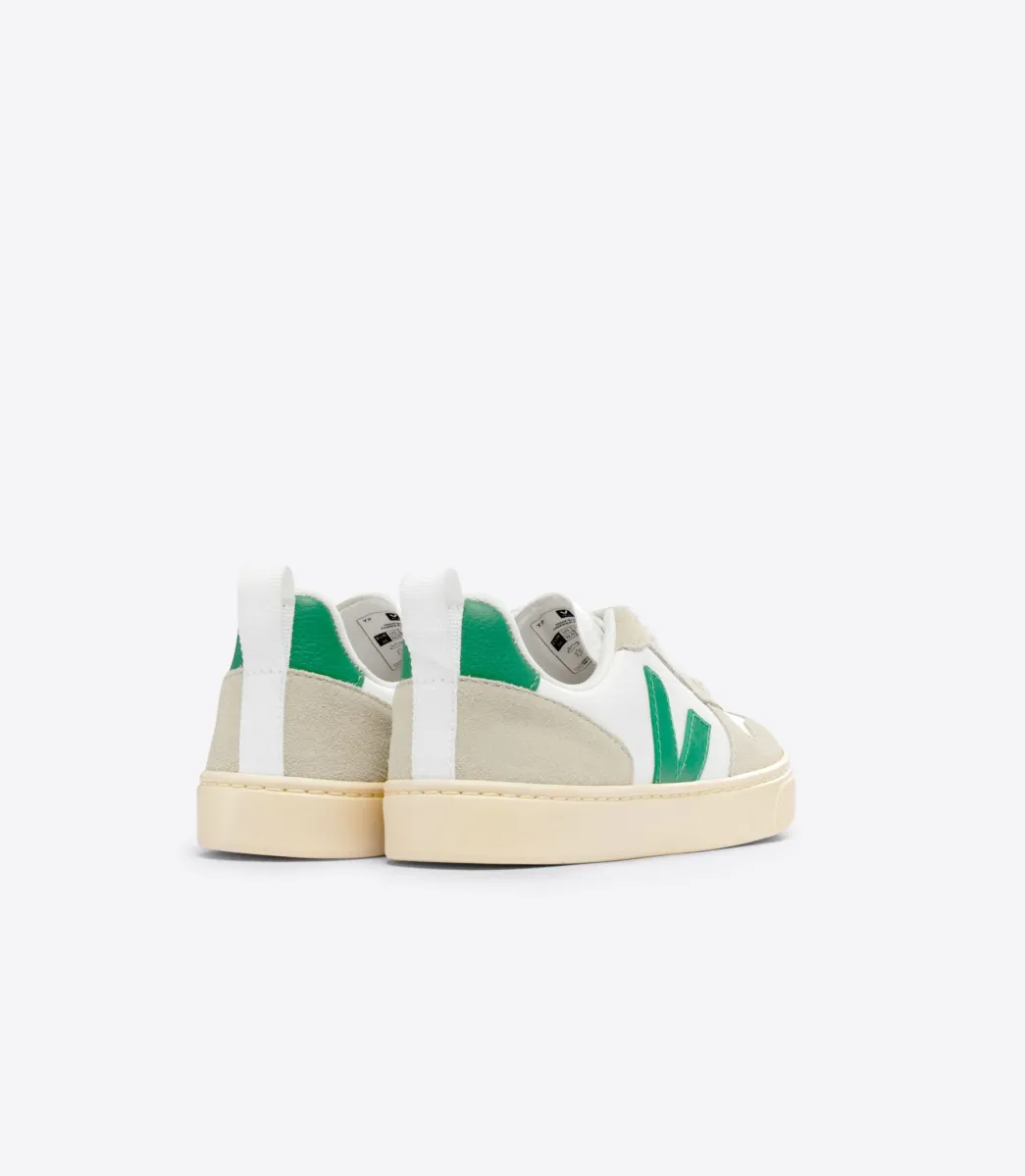 V-10 LACES LEATHER WHITE EMERAUDE ALMOND>VEJA Clearance
