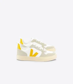 V-10 LEATHER WHITE OURO ALMOND>VEJA Best Sale