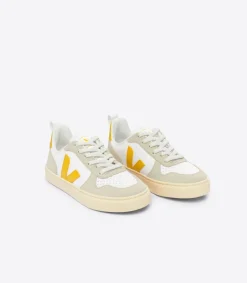 V-10 LEATHER WHITE OURO ALMOND>VEJA Best Sale