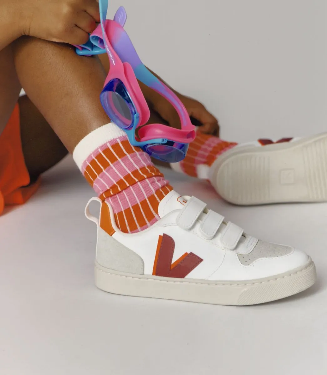 V-10 CWL WHITE MARSALA ORANGE FLUO>VEJA Cheap